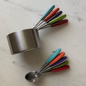 New Colorful Stainless Steel Measuring Cup and Spoon Set